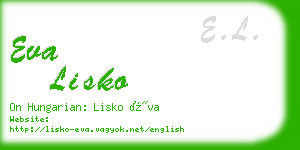 eva lisko business card